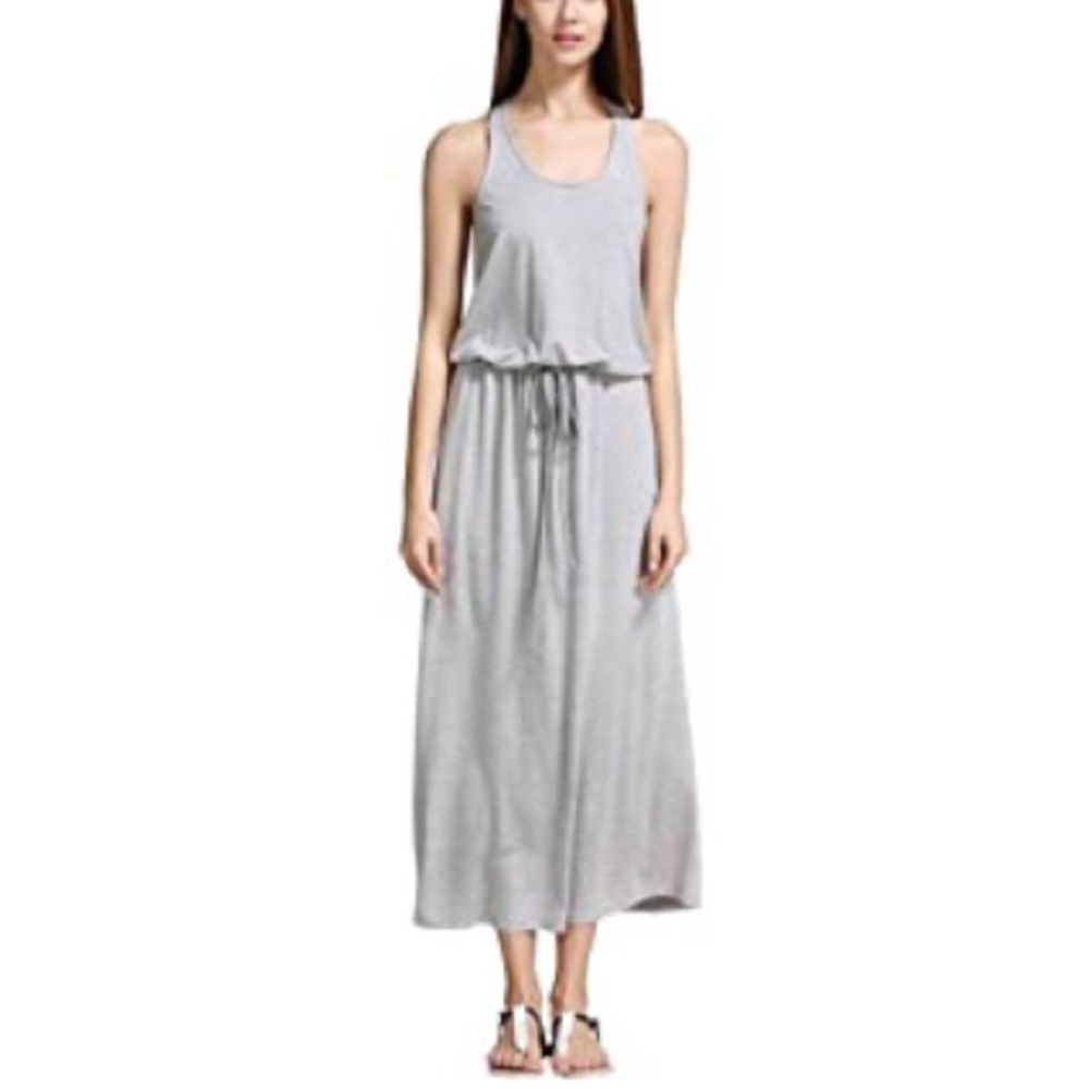 Racer back tie waste dress